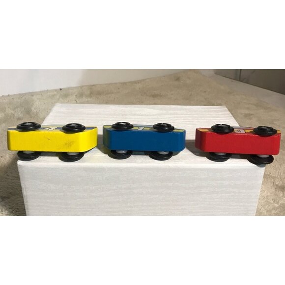 Melissa & Doug Wooden Magnetic Cars #1 #3 #4 Race Car Replacements - Picture 4 of 7